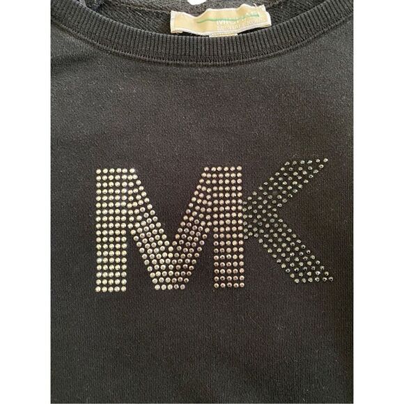 Michael Michael Kors Embellished Crewneck Sweatshirt Rhinestone Designer School - Picture 5 of 12